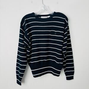 Liz Clairborne Collection Black And White Striped Oversized Sweater Women’s S